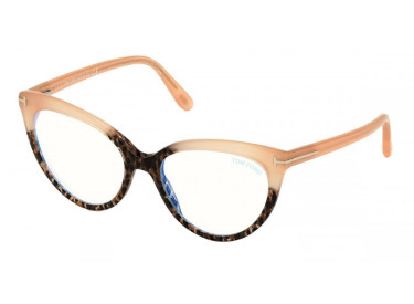 Tom Ford FT5674-B 055 Shiny Coral/Havana 54mm