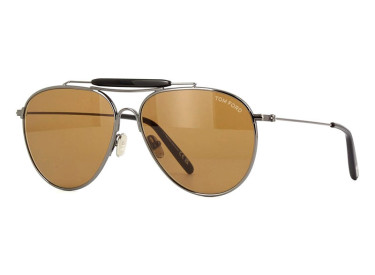 Tom Ford FT0995 08E Shiny Gunmetal/Vintage Brown