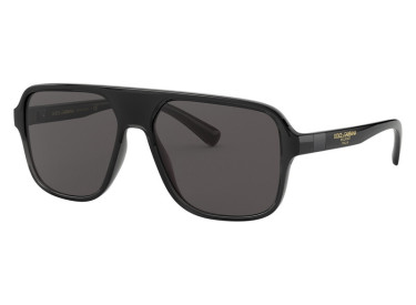 Dolce & Gabbana DG6134 325787 Transparent Grey/Black/Dark Grey