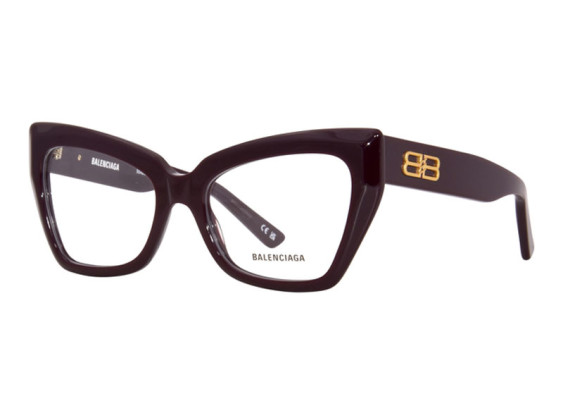 Balenciaga BB0275O 003 Red 53mm