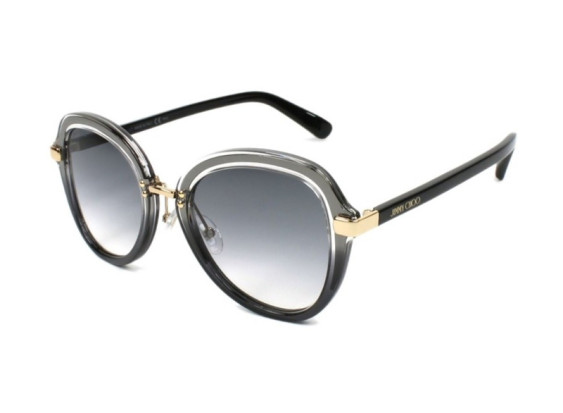 Jimmy Choo DREE/S V81 9O Transparent Dark Ruthenium/Grey Gradient
