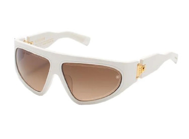 Balmain B-ESCAPE BPS-143E Matte White/Yellow Gold/Dark Brown Gradient