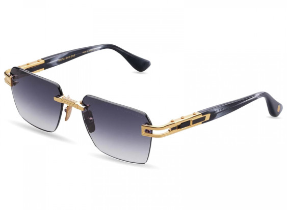 Dita META-EVO-ONE-DTS-147-A-01  Yellow Gold - Ink Swirl / Grey to Clear Gradient