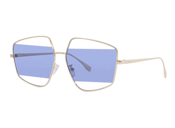 Fendi FE40016U 32V Gold/Blue and Transparent