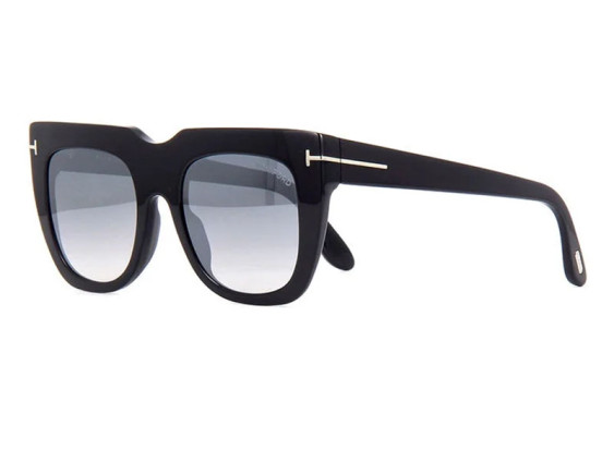 Tom Ford FT0687 01C Shiny Black/Smoke Gradient Mirror