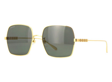 Gucci GG1434S 001 Yellow Gold/Grey