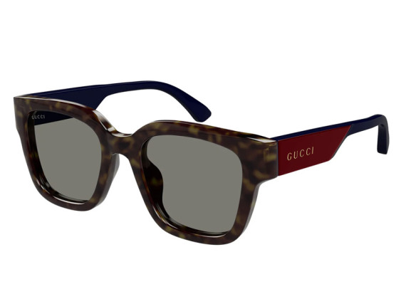 Gucci GG1670SK 002 Shiny Dark Havana/Grey