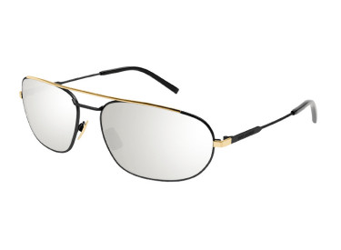 Saint Laurent SL561 003 Black/Grey Silver Mirror