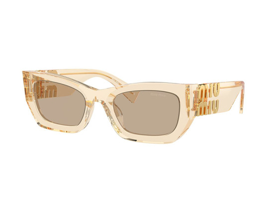 Miu Miu MU09WS 11T40F Sand Transparent/Dark Brown