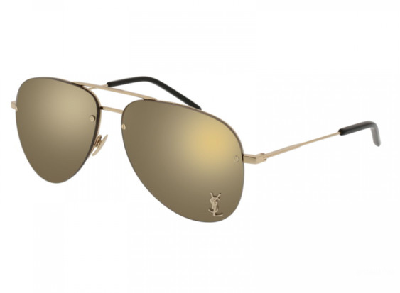 Saint Laurent CLASSIC 11 M 004 Gold/Brown Mirror