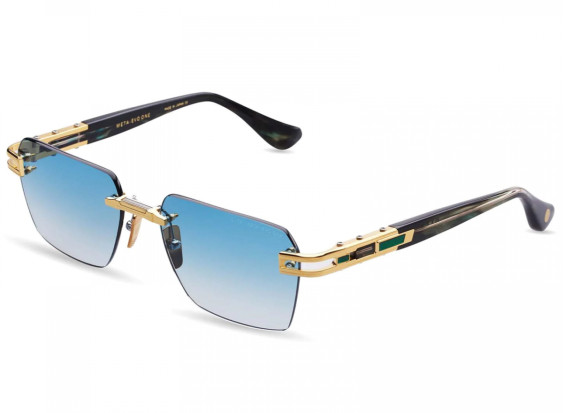 Dita META-EVO-ONE-DTS-147-A-03  Yellow Gold - Arctic Sky Swirl / Turquoise to Clear Gradient