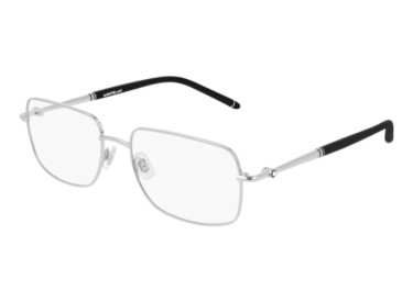 Montblanc MB0072O 004 Silver/Gold 57mm