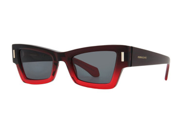 Salvatore Ferragamo SF2006S 615 Gradient Transparent Dark Red/Dark Grey