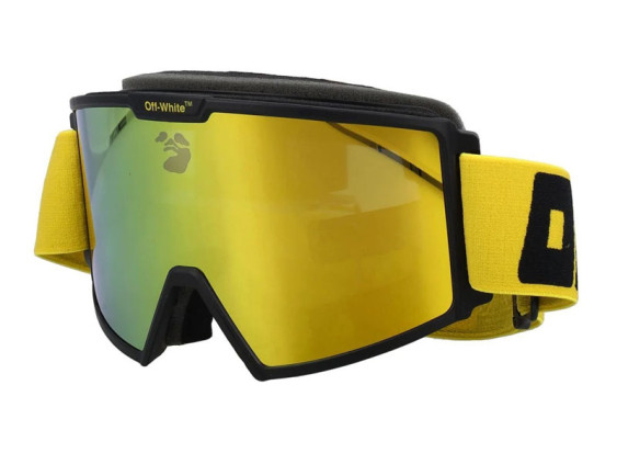 Off-White OERI055 SKI GOGGLE 1818 Yellow/Yellow Mirror