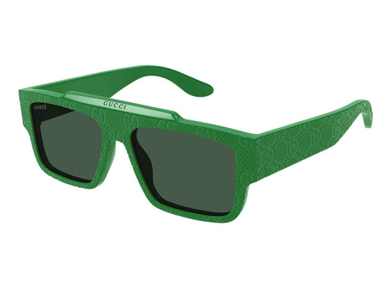 Gucci GG1460S 007 Shiny Green with GG Pattern/Green