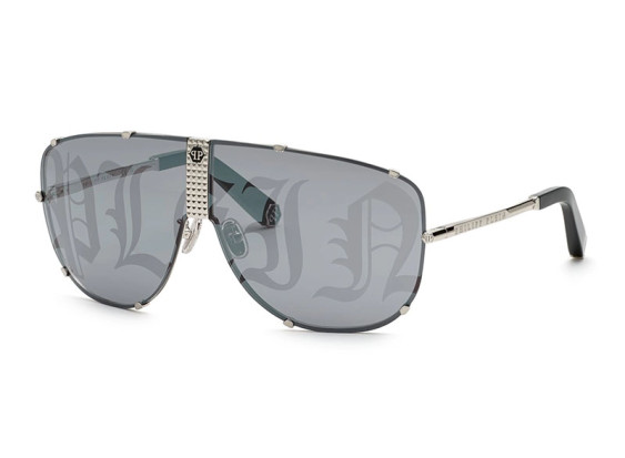 Philipp Plein SPP075M 579L Silver/Light Grey Monogram Mirror