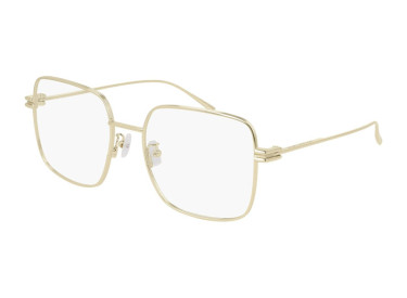 Bottega Veneta BV1049O 002 Light Gold 56mm