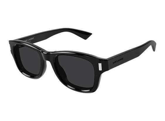 Saint Laurent SL801 001 Shiny Black/Grey