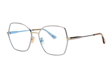 Tom Ford FT5876-B 014 Shiny Light Ruthenium 56mm