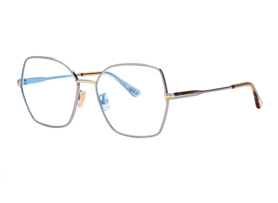 Tom Ford FT5876-B 014 Shiny Light Ruthenium 56mm