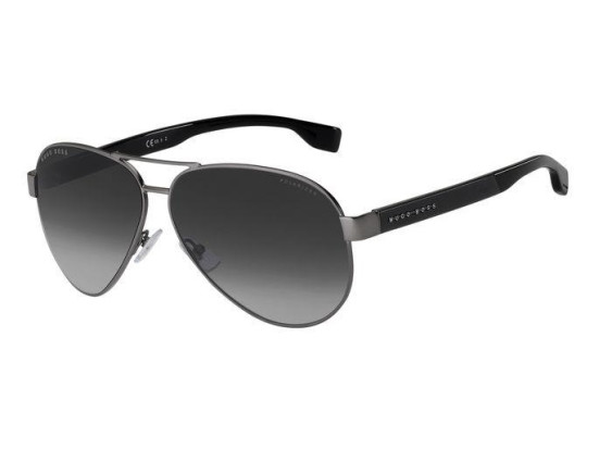 Hugo Boss BOSS 1241/S R80/WJ Matte Dark Ruthenium/Grey Gradient Polarized