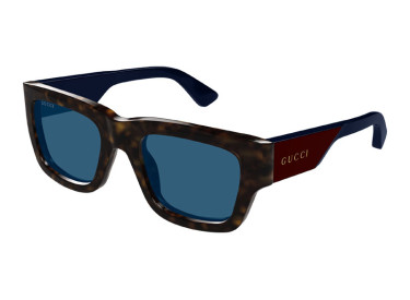 Gucci GG1668 002 Dark Havana/Red/Blue
