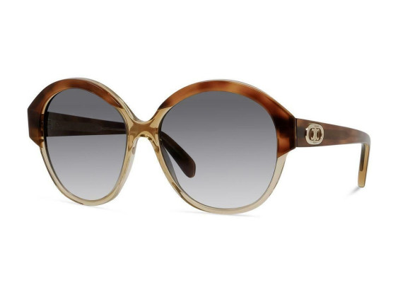 Celine CL40154I 46B Dark Havana/Smoke Gradient