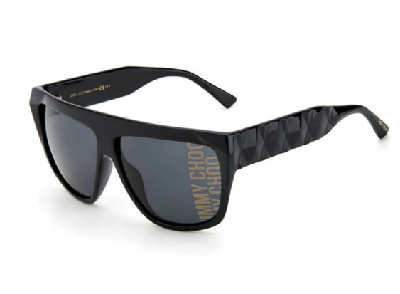 Jimmy Choo DUANE/S 0807 7Y Black/Grey With Gold Decor