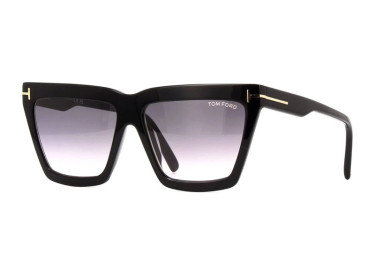 Tom Ford FT1110 01B Shiny Black/Smoke Gradient