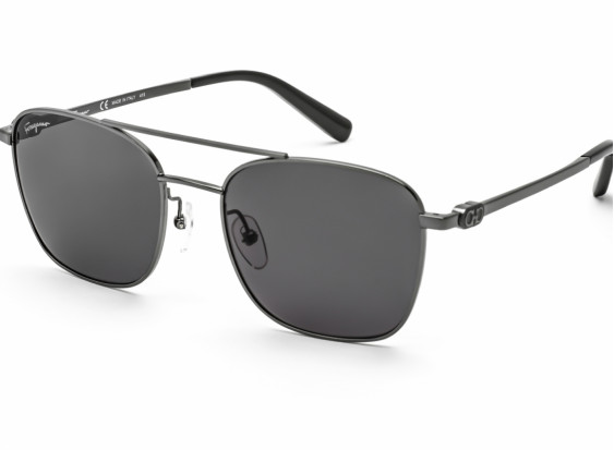 Salvatore Ferragamo SF158S 015 Dark Gunmetal / Smoke Grey