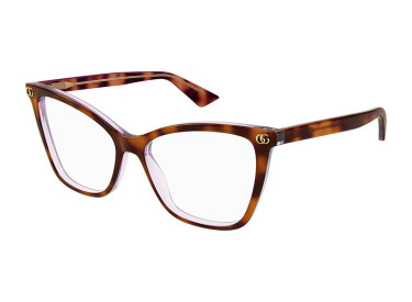 Gucci GG1817O 004 Medium Havana/Light Mauve 55mm