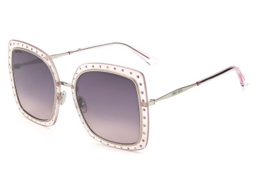 Jimmy Choo DANY/S 0KTSF7 Palladium Lilac/Violet Gradient Mirror Silver
