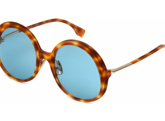 Fendi FF0430/S 0HJV KU Brown Havana Yellow/Blue