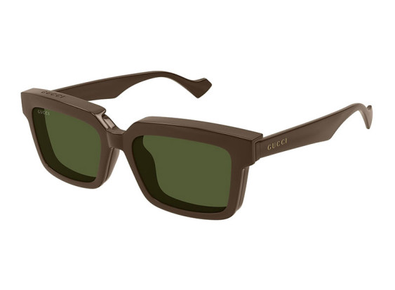 Gucci GG1543S 002 Shiny Brown/Transparent with Magnetic Clip-On Green