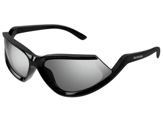 Balenciaga BB0289S 001 Black/Silver Mirror