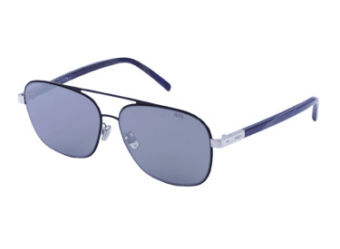 Berluti BL40004U 01C Silver/Blue/Smoke Silver Mirror