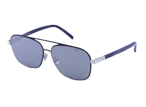 Berluti BL40004U 01C Silver/Blue/Smoke Silver Mirror