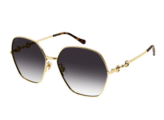Gucci GG1335S 001 Gold/Grey Gradient