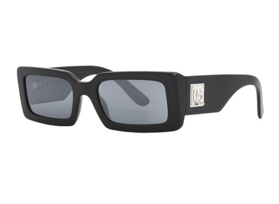 Dolce & Gabbana DG4416 501/6G Black/Grey Mirror Black with Silver Chain