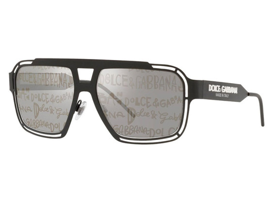 Dolce & Gabbana DG2270 1106K1 Matte Black/Grey Silver/Gold Graffiti