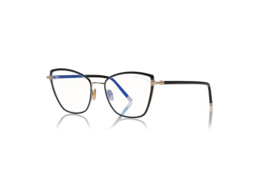 Tom Ford FT5740-B 001 Black Enamel/Shiny Rose Gold/Shiny Black 54mm