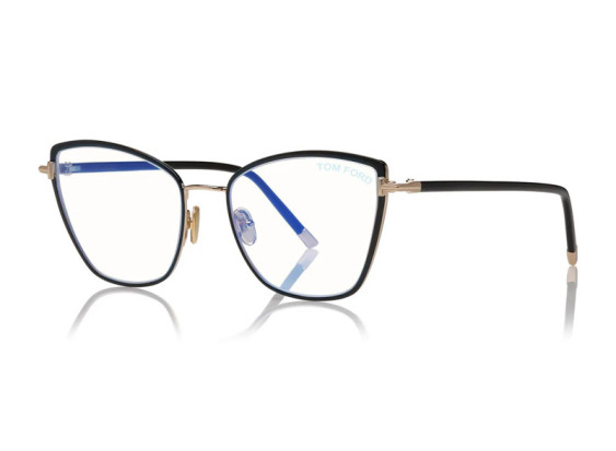 Tom Ford FT5740-B 001 Black Enamel/Shiny Rose Gold/Shiny Black 54mm