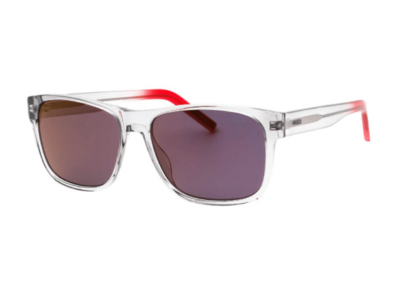 Hugo HG 1260/S 0268 AO Transparent Grey to Red Gradient/Red Mirror