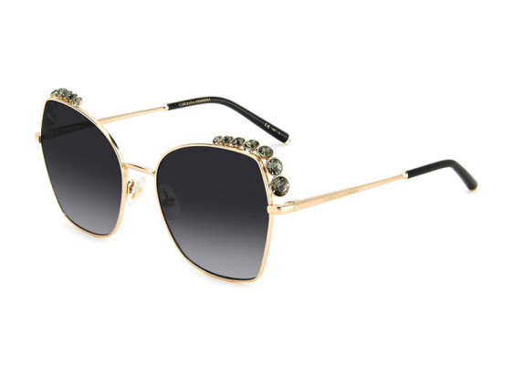 Carolina Herrera HER 0145/S 0000 9O Rose Gold with Dark Grey Stones/Dark Grey Gradient