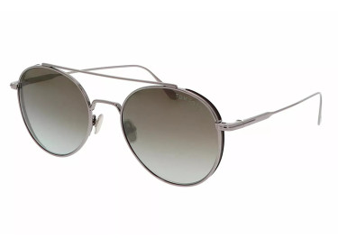 Tom Ford FT0826 14Q Shiny Light Ruthenium/Green Mirror