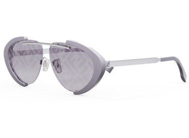 Fendi FE40042U 81U Violet/Silver/Lilac Mirror with FF Pattern