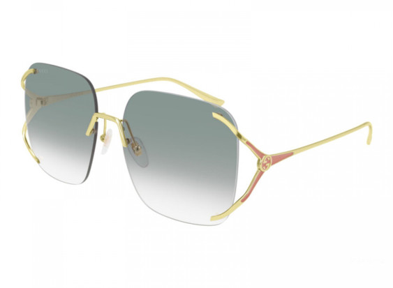 Gucci GG0646S 004 Gold/Green Gradient