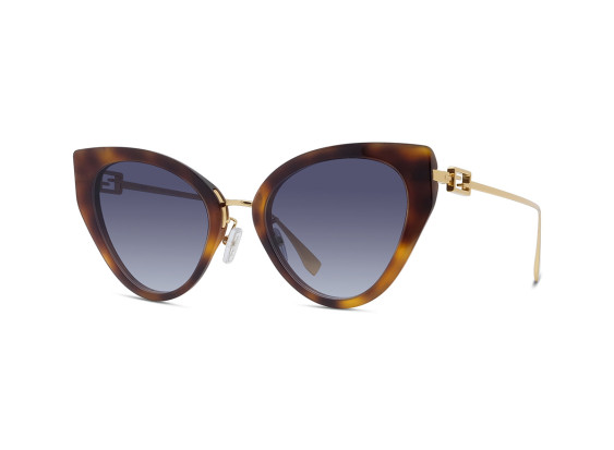 Fendi FE40014U 53B Classic Havana/Dark Grey