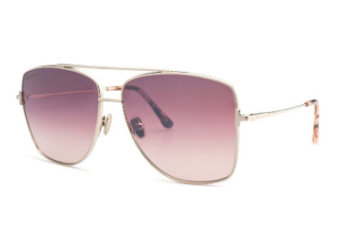 Tom Ford FT0838 16U Shiny Palladium/Bordeaux Mirror Gradient