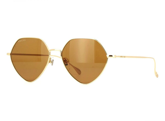 Gucci GG1182S 002 Shiny Gold/Brown